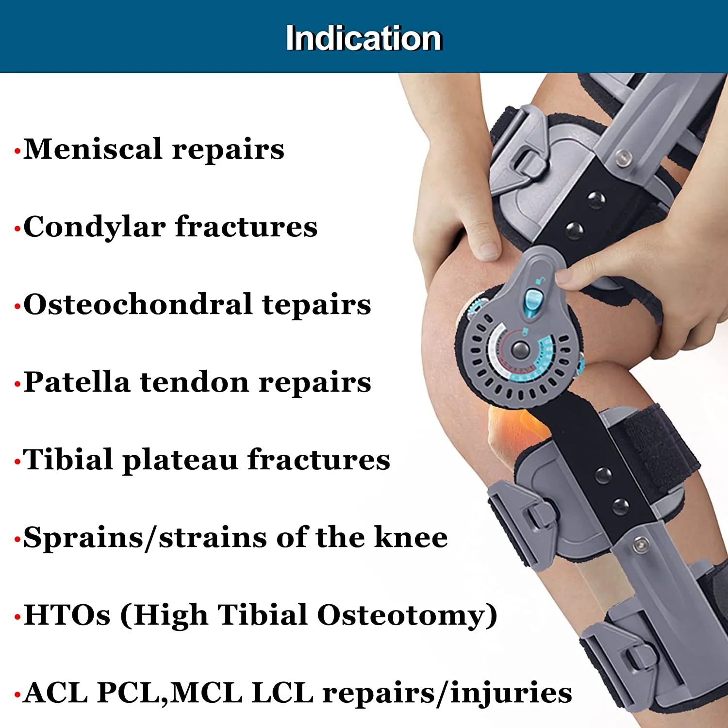 ROM Post OP Hinged Knee Brace