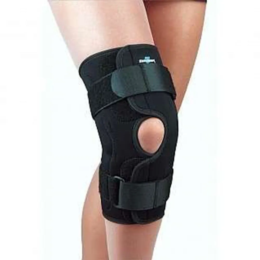 Safe-T-Sport 37-3501LBLK Wrap-Around Hinged Knee Stabilizing Brace. 1 count