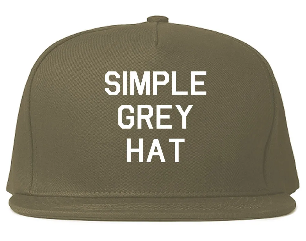 Simple Black Snapback Hat Cap