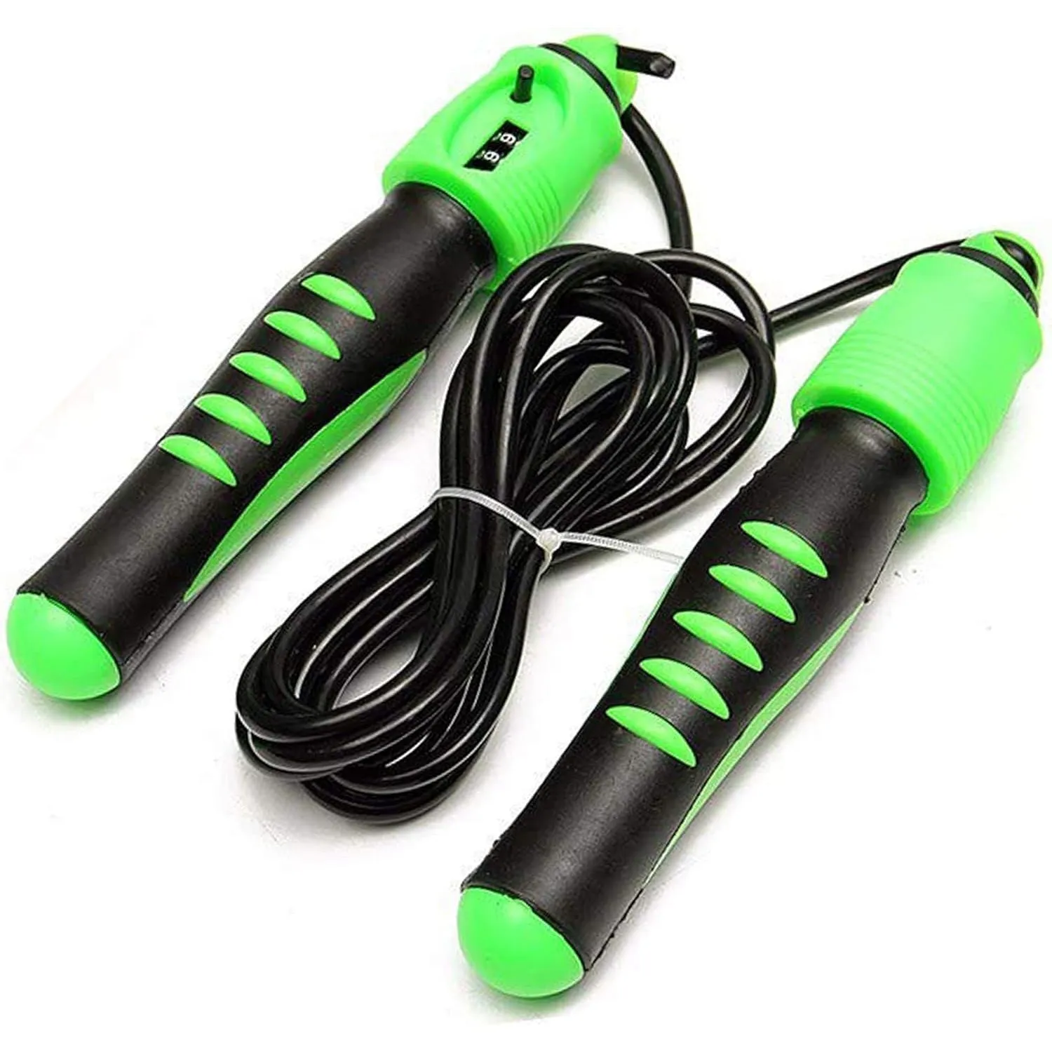 Skipping Rope With Counter EM-9312-Green Nylon rope assembly and very easy to use