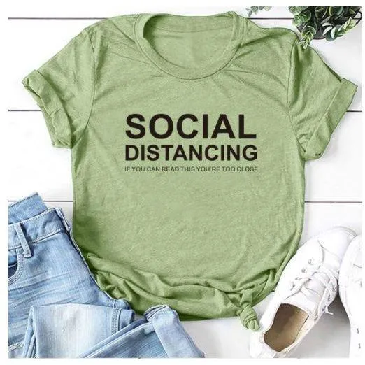 Social Distancing  Women T Shirts