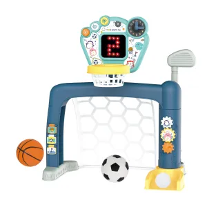 Sports World 3-in-1 Indoor basketball, Soccer Goal, and Golf Set