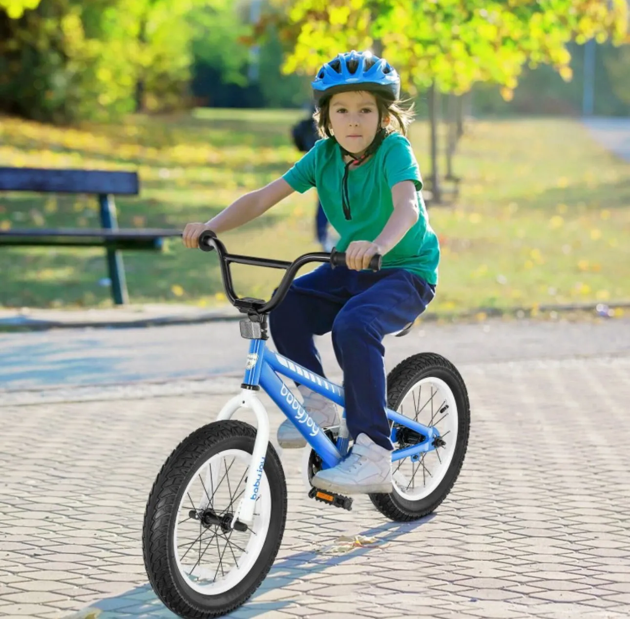 Super Fun 16” Children’s Bicycle Pedal Bike With Removable Training Wheels | Ages 5-8 | Safe, Stable, Sturdy | Thick Tires | Adjustable Seat | Reflectors