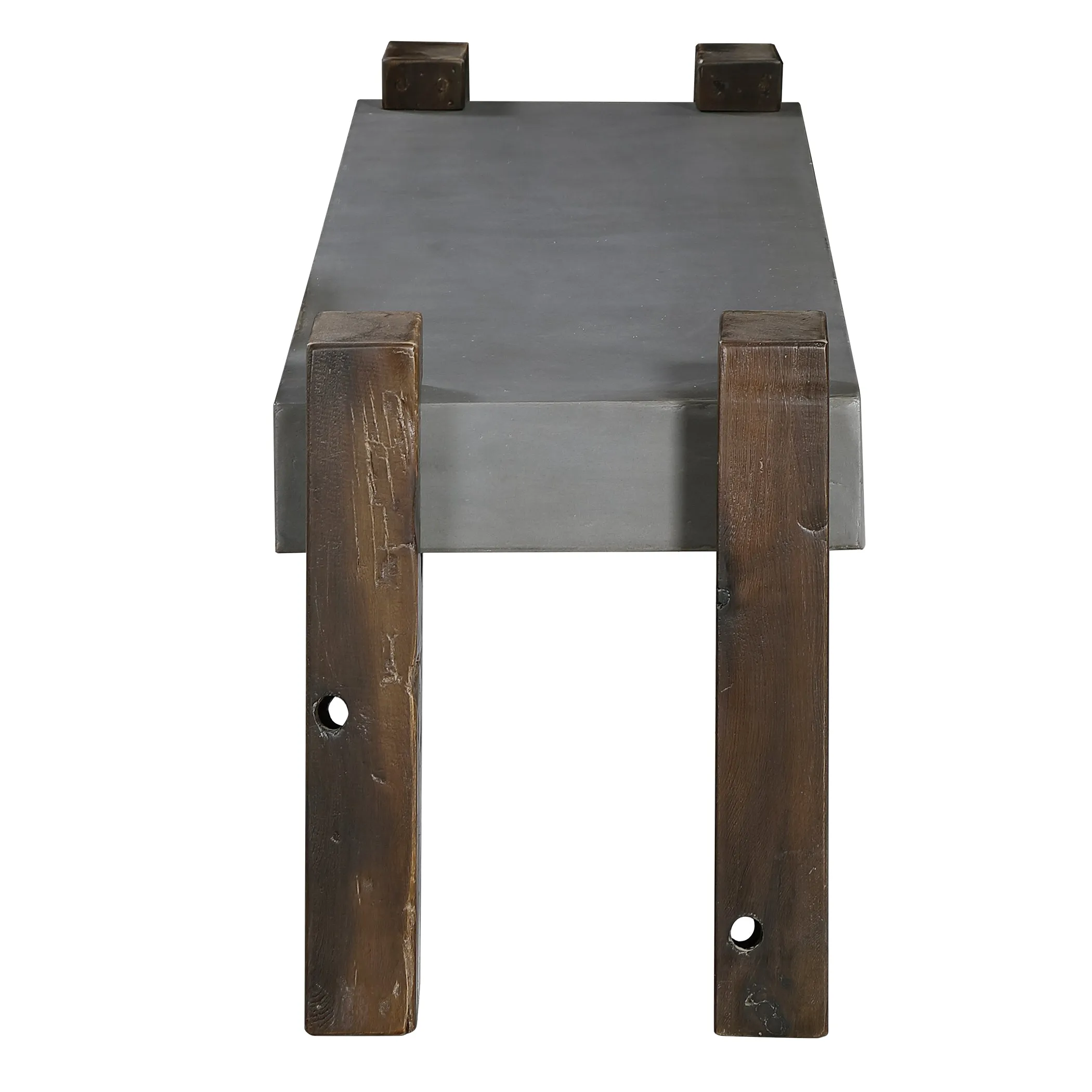 Uttermost Lavin Industrial Concrete Bench