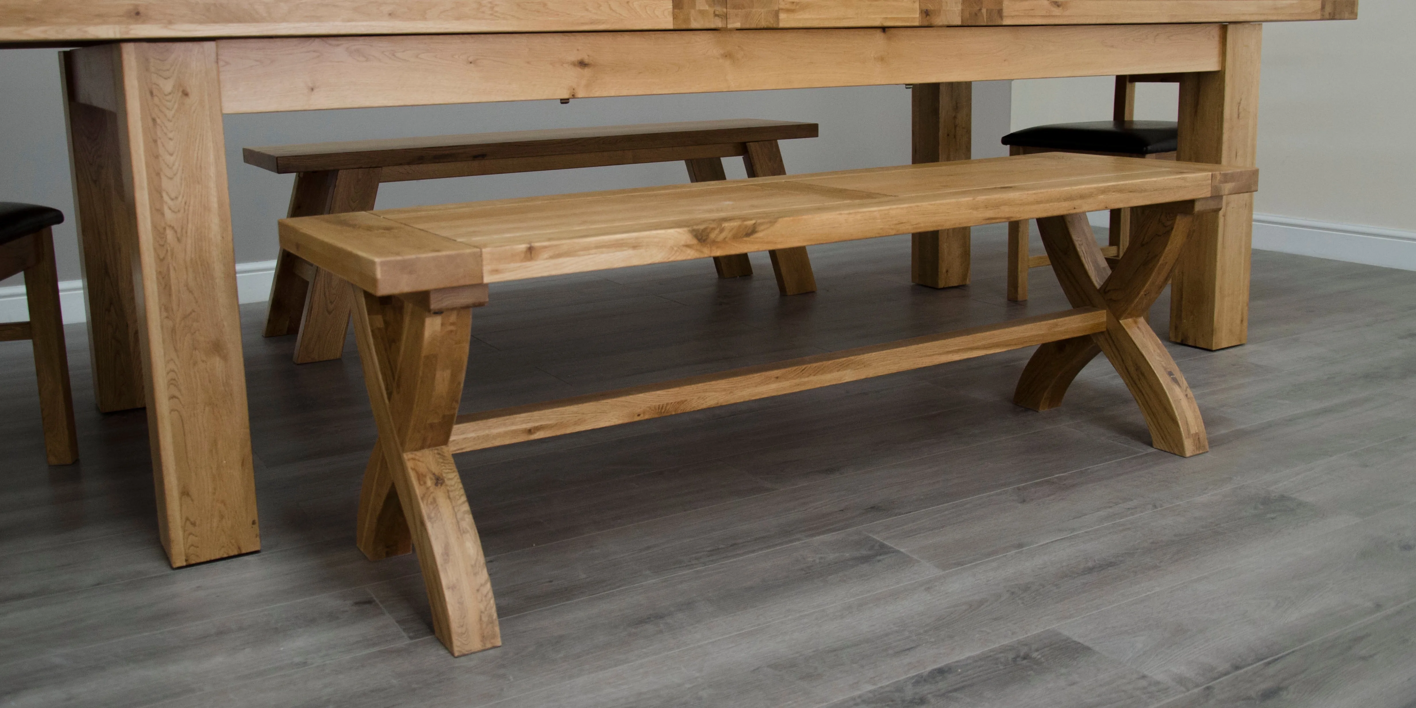 Warwick Oak X Leg Bench