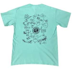 Winter Haven Apparel Chain Of Lakes Mint Green T Shirt