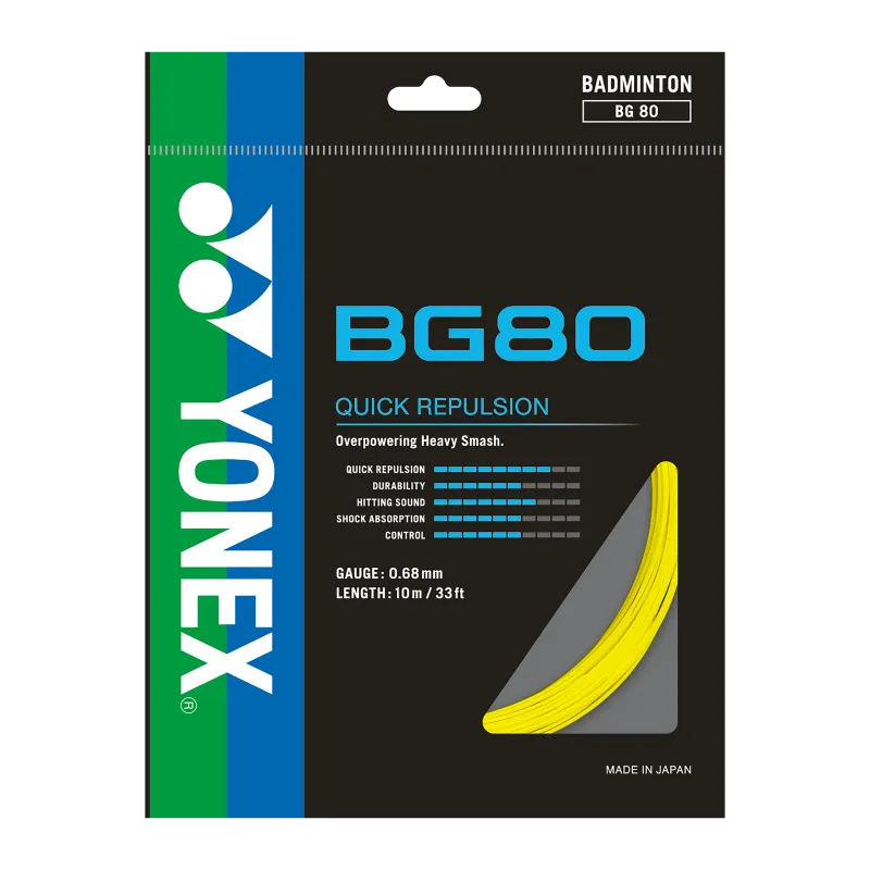 Yonex BG 80 Badminton String - 10m